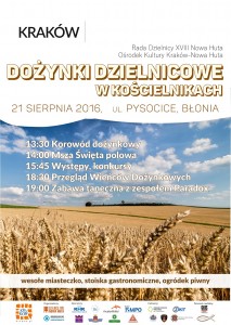 Plakat przesłany przez Organizatora (Ośrodek Kultury Kraków-Nowa Huta)