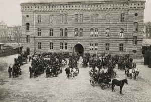 Straż Pożarna przy ul. Kolejowej, obecnie ul. Westerplatte ok. 1890