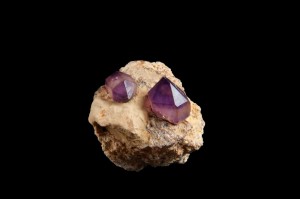 kryształy ametystu, Afganistan, z kolekcji M
